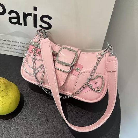 Pink bag chain