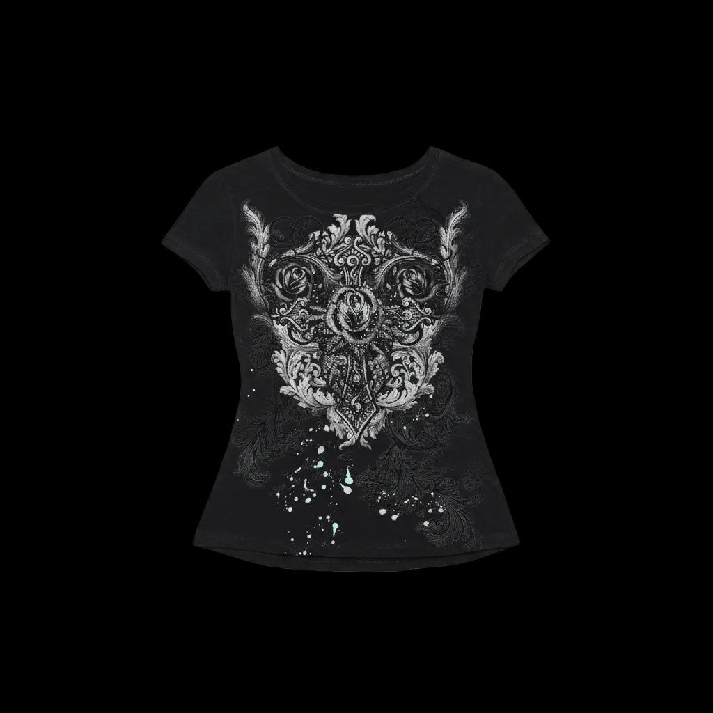 Black V-Neck T-Shirt