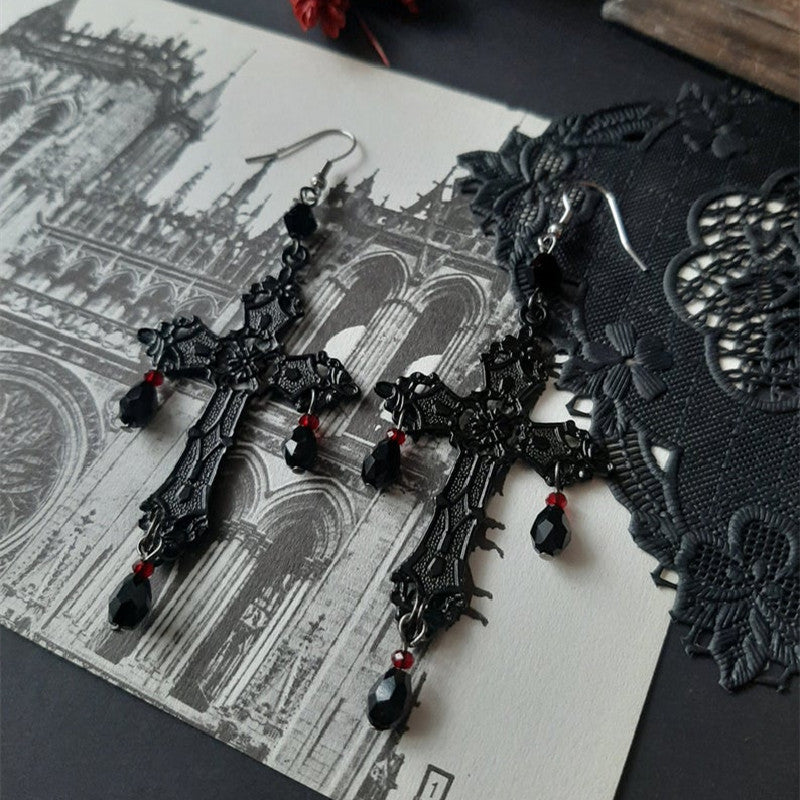Cross Gothic Earrings