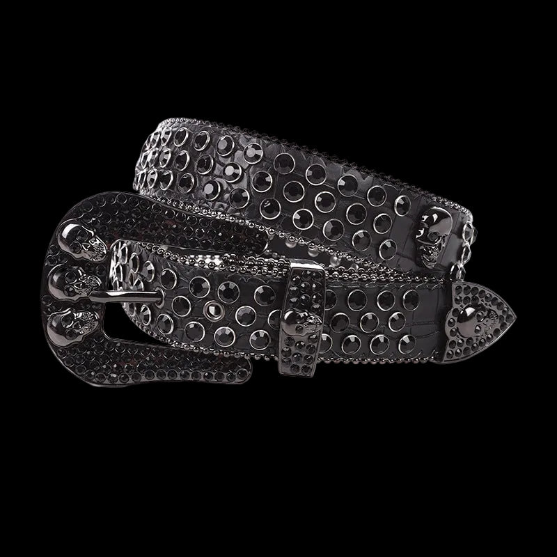 Crystal Studded Statement Belt