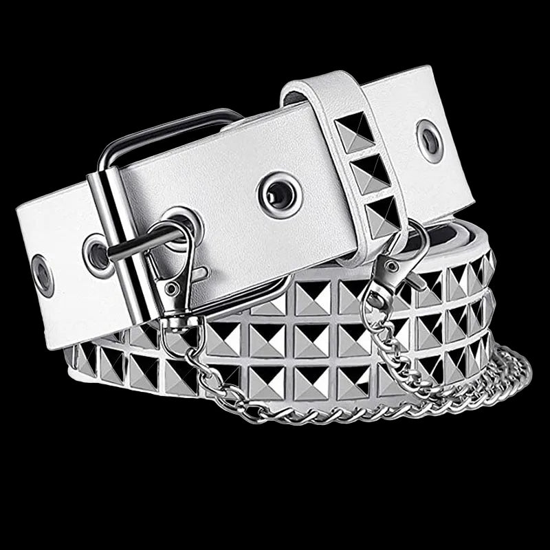 Studded Chain Rivet Belt