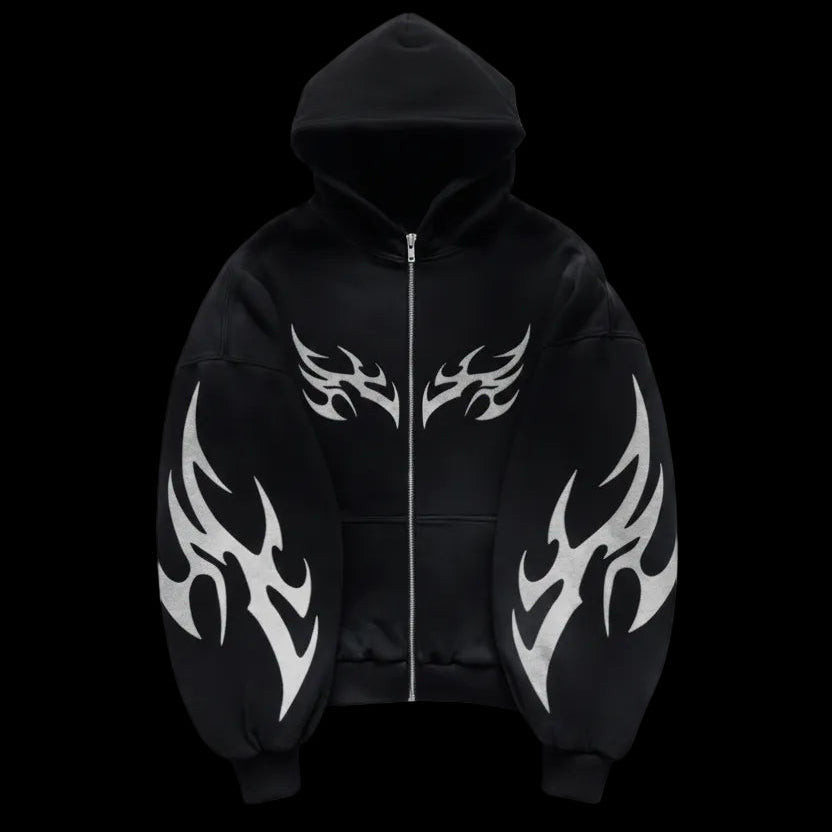 Cyber Flame Zip-Up