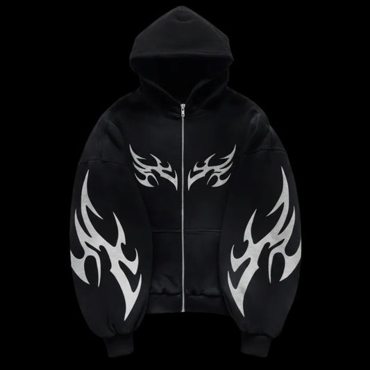 Cyber Flame Zip-Up