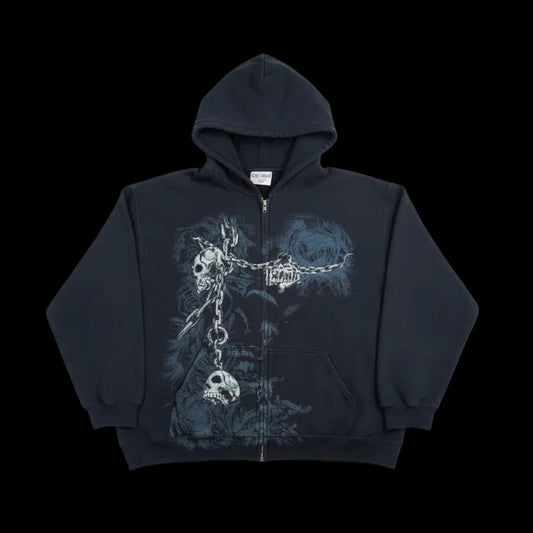 Cyber-Chained Specter Zip-Up