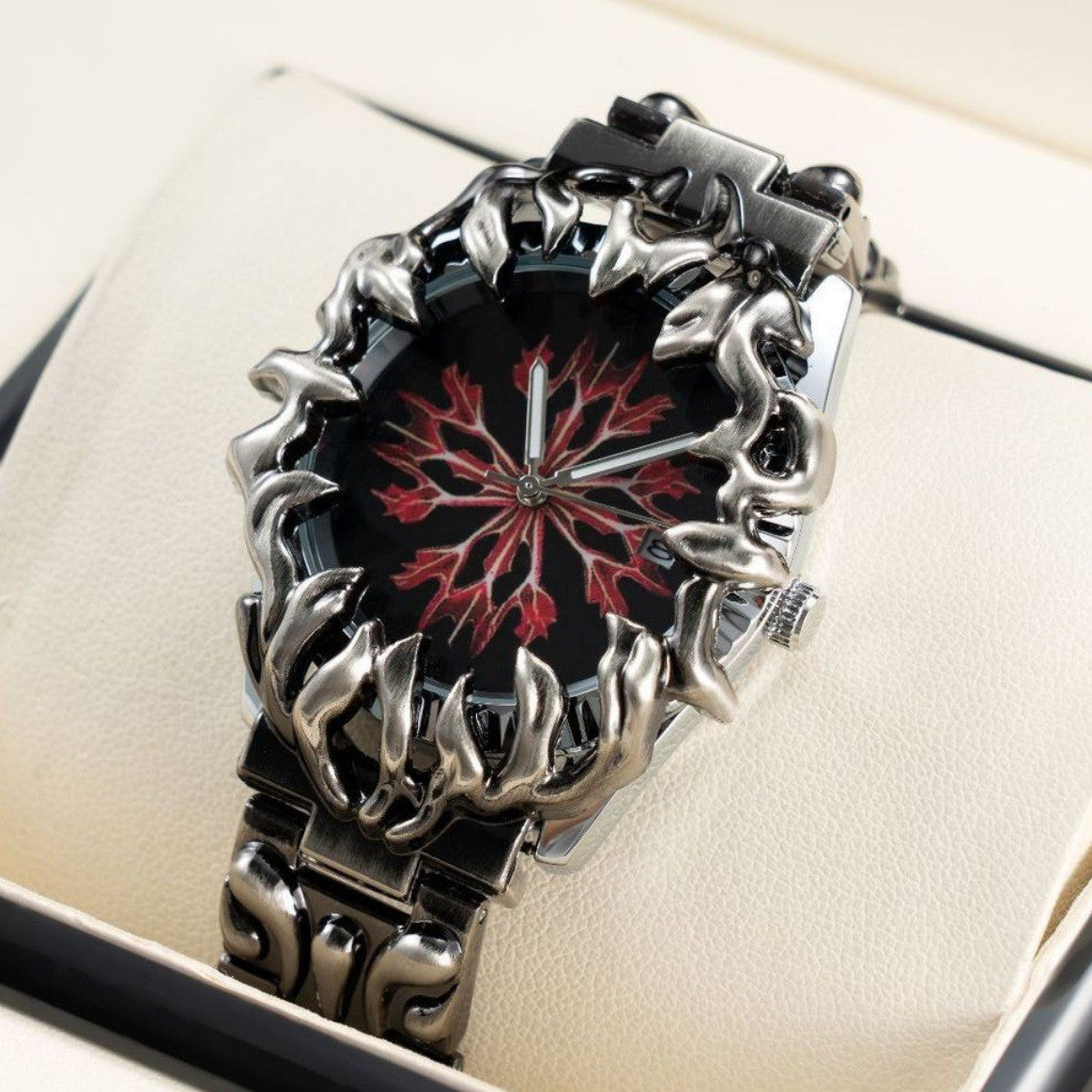 Silver Thorn Crimson Watch