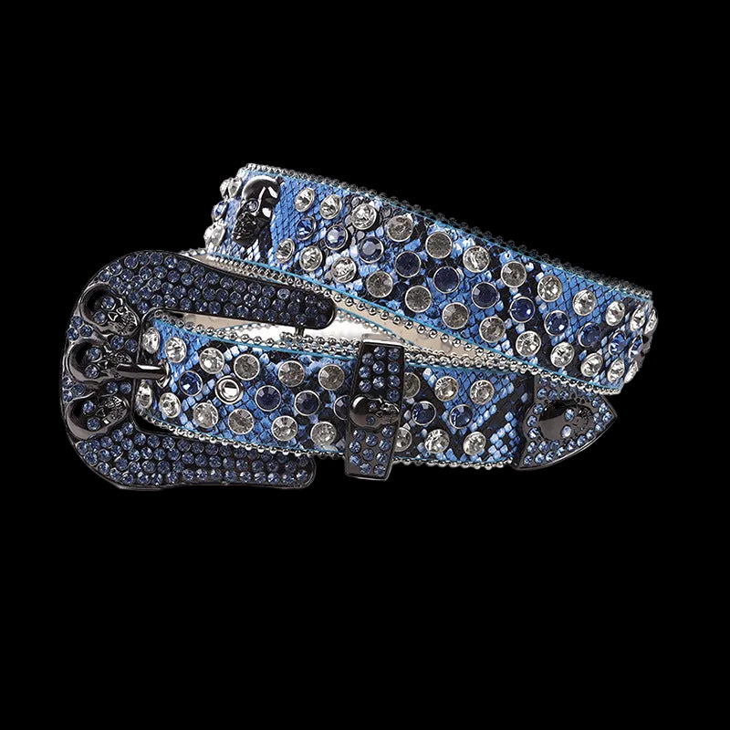 Crystal Studded Statement Belt