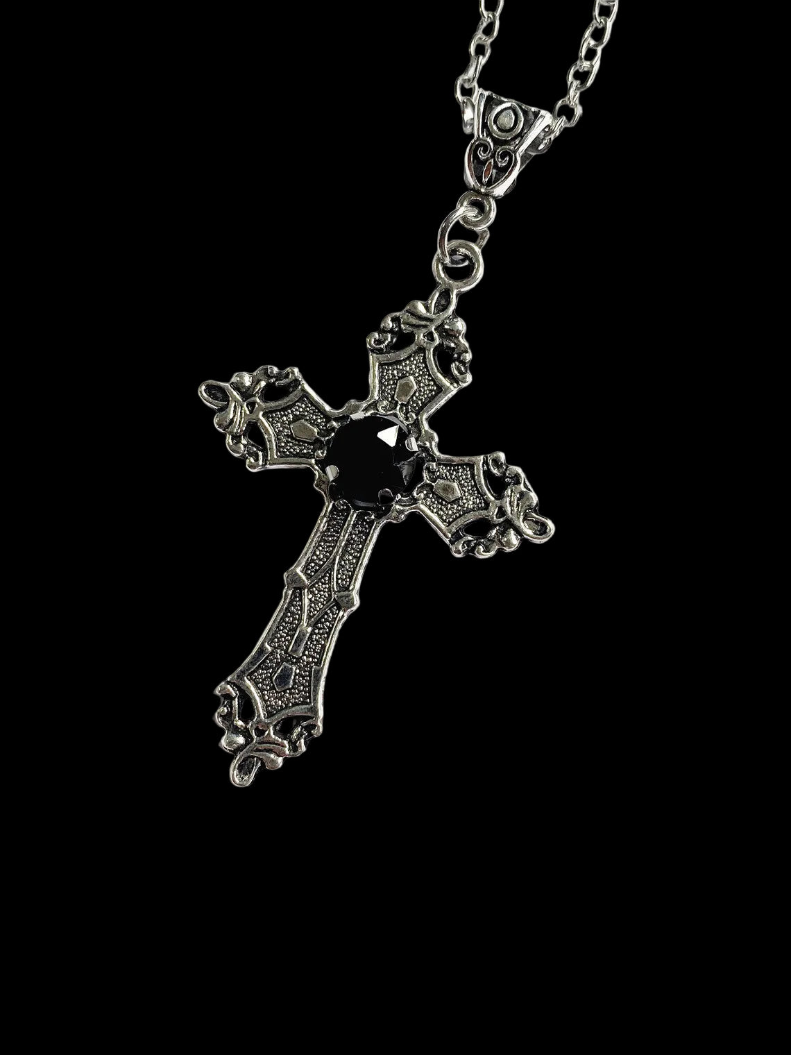 Vintage Gothic Cross Necklace