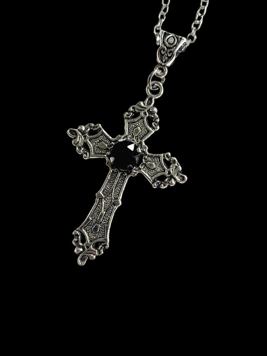 Vintage Gothic Cross Necklace