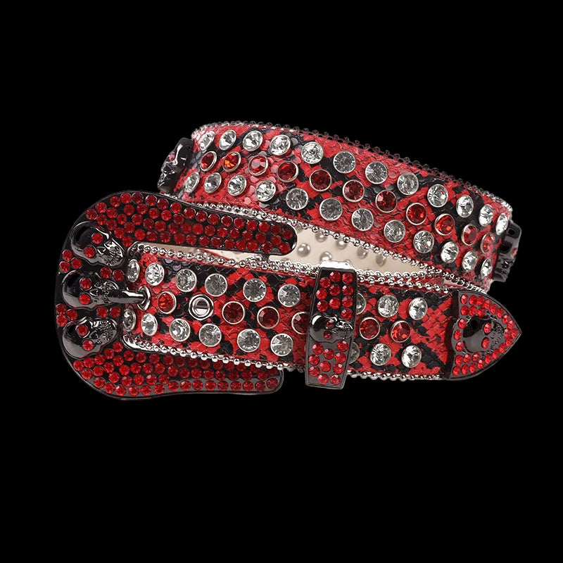 Crystal Studded Statement Belt